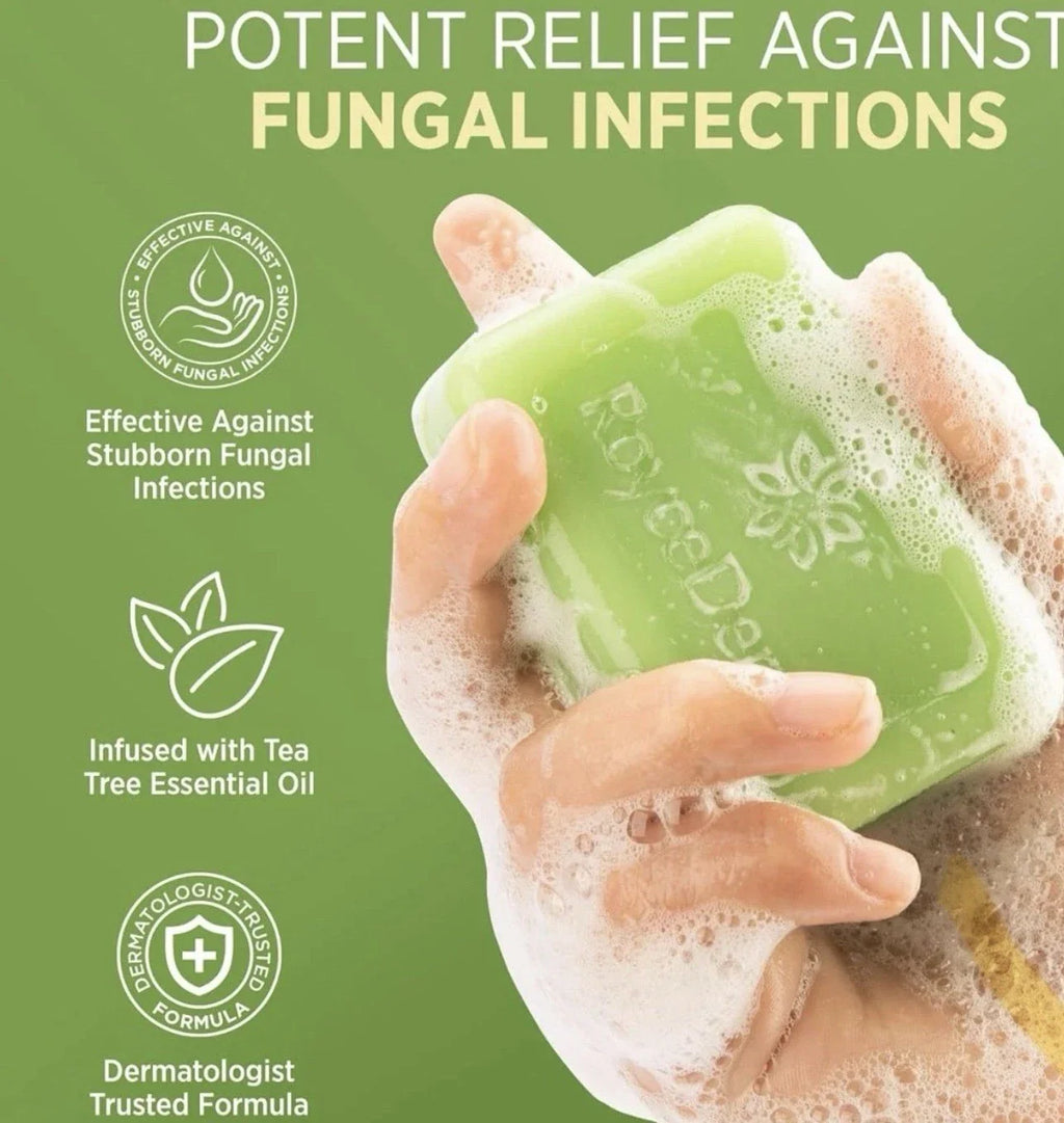 Tea Tree Oil Soap Bar - Antifungal Face & Body Wash.